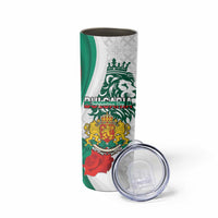 Personalized Bulgaria Independence Day Skinny Tumbler Suedinenieto Pravi Silata Folk Pattern