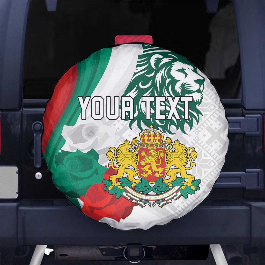 Personalized Bulgaria Independence Day Spare Tire Cover Suedinenieto Pravi Silata Folk Pattern