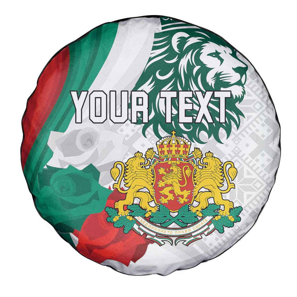 Personalized Bulgaria Independence Day Spare Tire Cover Suedinenieto Pravi Silata Folk Pattern