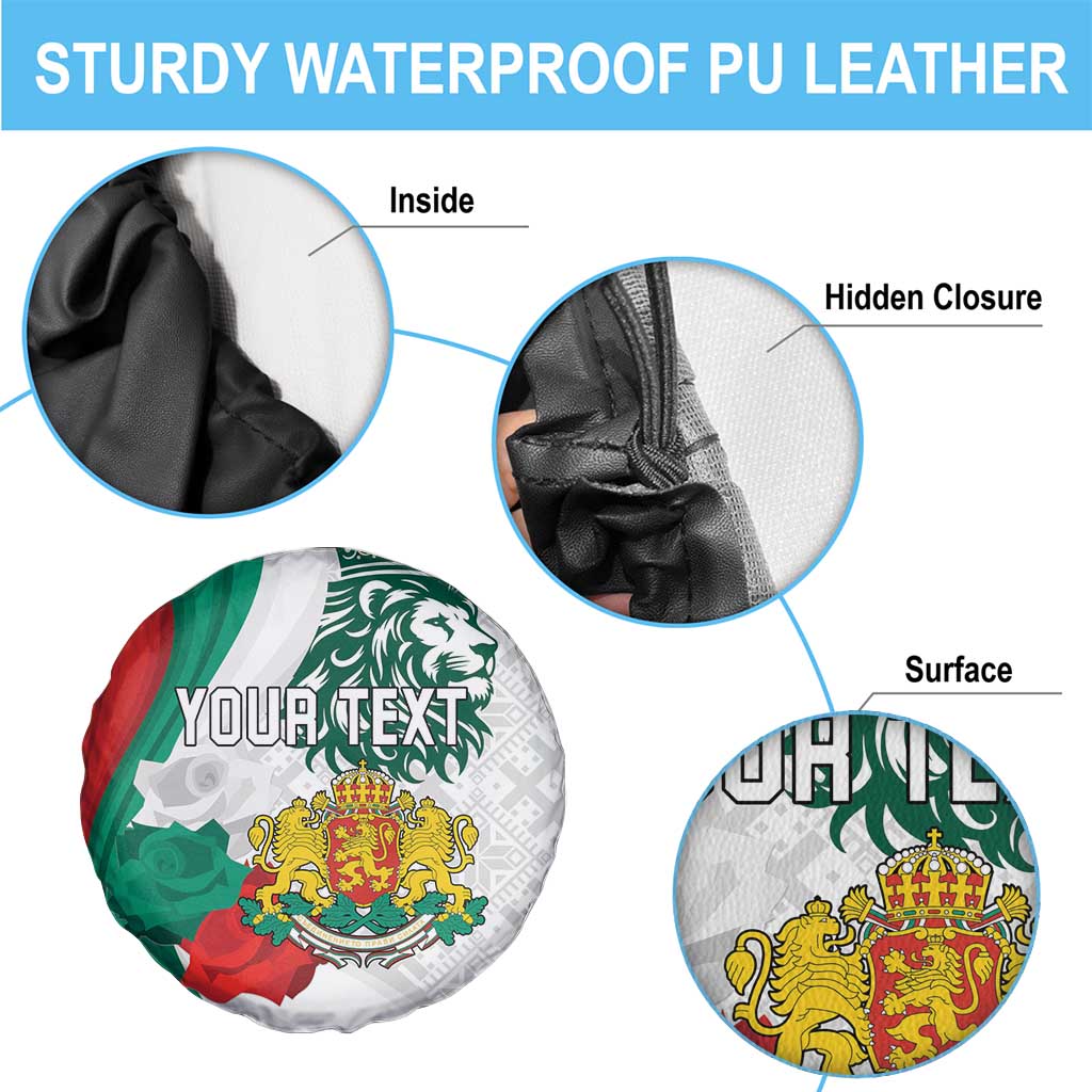 Personalized Bulgaria Independence Day Spare Tire Cover Suedinenieto Pravi Silata Folk Pattern
