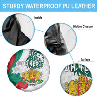 Personalized Bulgaria Independence Day Spare Tire Cover Suedinenieto Pravi Silata Folk Pattern