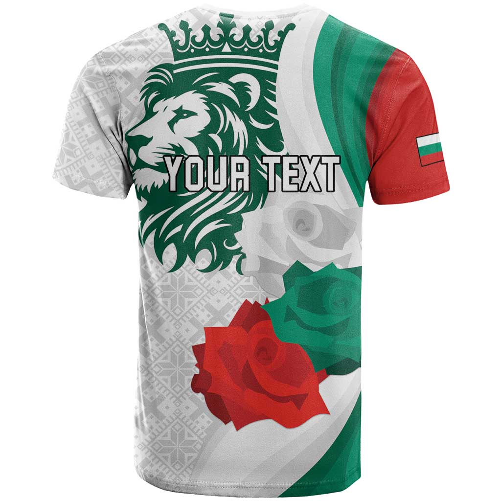 Personalized Bulgaria Independence Day T Shirt Suedinenieto Pravi Silata Folk Pattern