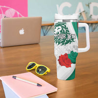 Personalized Bulgaria Independence Day Tumbler With Handle Suedinenieto Pravi Silata Folk Pattern