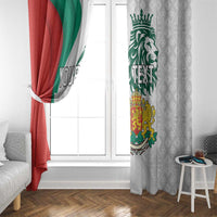 Personalized Bulgaria Independence Day Window Curtain Suedinenieto Pravi Silata Folk Pattern