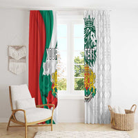 Personalized Bulgaria Independence Day Window Curtain Suedinenieto Pravi Silata Folk Pattern