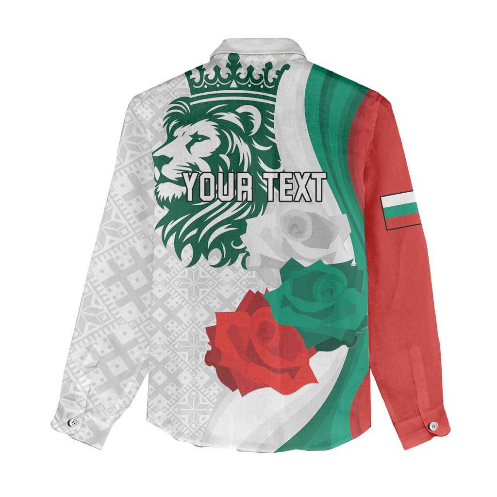 Personalized Bulgaria Independence Day Women Casual Shirt Suedinenieto Pravi Silata Folk Pattern