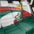 Personalized Bulgaria Unification Day Back Car Seat Cover Lion Rampant Red Rose