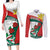 Personalized Bulgaria Unification Day Couples Matching Long Sleeve Bodycon Dress and Long Sleeve Button Shirt Lion Rampant Red Rose