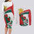 Personalized Bulgaria Unification Day Couples Matching Long Sleeve Bodycon Dress and Long Sleeve Button Shirt Lion Rampant Red Rose