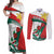 Personalized Bulgaria Unification Day Couples Matching Off Shoulder Maxi Dress and Long Sleeve Button Shirt Lion Rampant Red Rose
