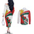 Personalized Bulgaria Unification Day Couples Matching Off The Shoulder Long Sleeve Dress and Long Sleeve Button Shirt Lion Rampant Red Rose