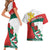 Personalized Bulgaria Unification Day Couples Matching Short Sleeve Bodycon Dress and Hawaiian Shirt Lion Rampant Red Rose