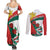 Personalized Bulgaria Unification Day Couples Matching Summer Maxi Dress and Long Sleeve Button Shirt Lion Rampant Red Rose