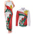 Personalized Bulgaria Unification Day Couples Matching Tank Maxi Dress and Long Sleeve Button Shirt Lion Rampant Red Rose