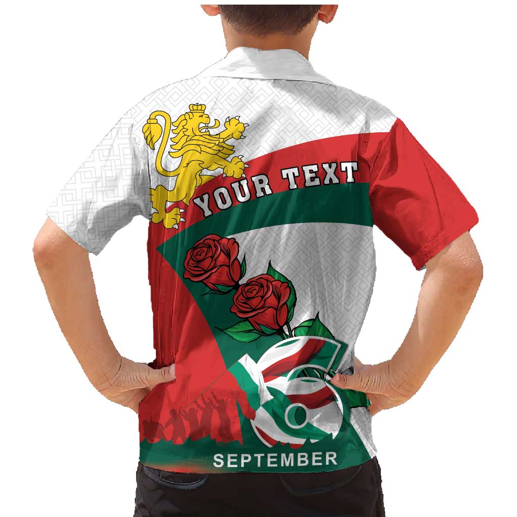 Personalized Bulgaria Unification Day Family Matching Mermaid Dress and Hawaiian Shirt Lion Rampant Red Rose