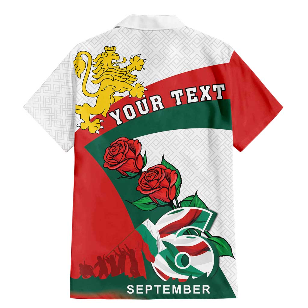 Personalized Bulgaria Unification Day Family Matching Mermaid Dress and Hawaiian Shirt Lion Rampant Red Rose