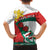 Personalized Bulgaria Unification Day Family Matching Off The Shoulder Long Sleeve Dress and Hawaiian Shirt Lion Rampant Red Rose