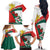 Personalized Bulgaria Unification Day Family Matching Off The Shoulder Long Sleeve Dress and Hawaiian Shirt Lion Rampant Red Rose
