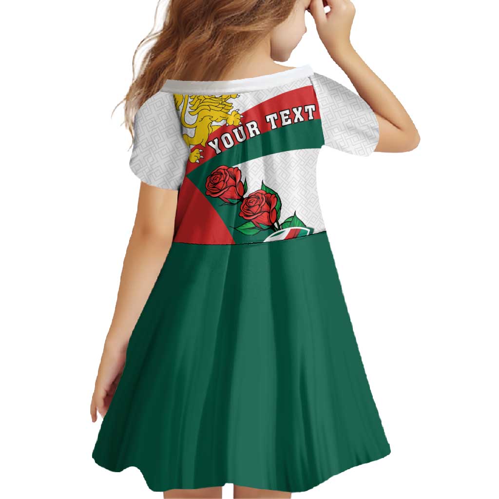 Personalized Bulgaria Unification Day Family Matching Off Shoulder Maxi Dress and Hawaiian Shirt Lion Rampant Red Rose