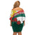 Personalized Bulgaria Unification Day Family Matching Off Shoulder Short Dress and Hawaiian Shirt Lion Rampant Red Rose