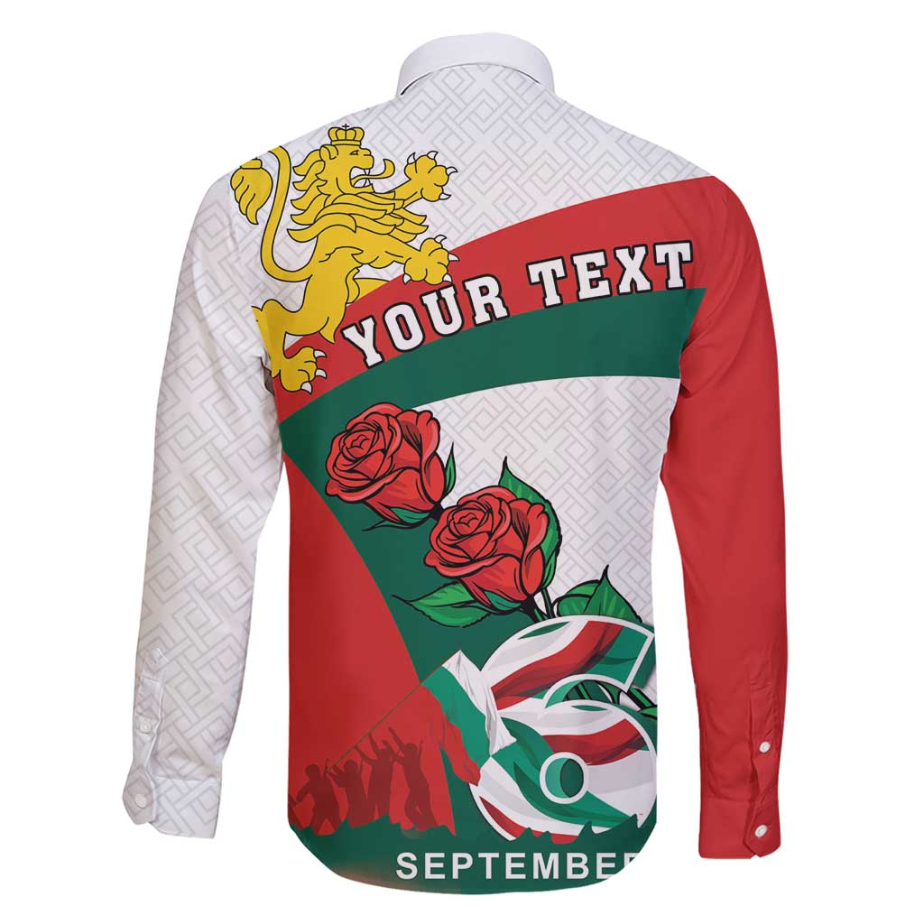 Personalized Bulgaria Unification Day Family Matching Short Sleeve Bodycon Dress and Hawaiian Shirt Lion Rampant Red Rose