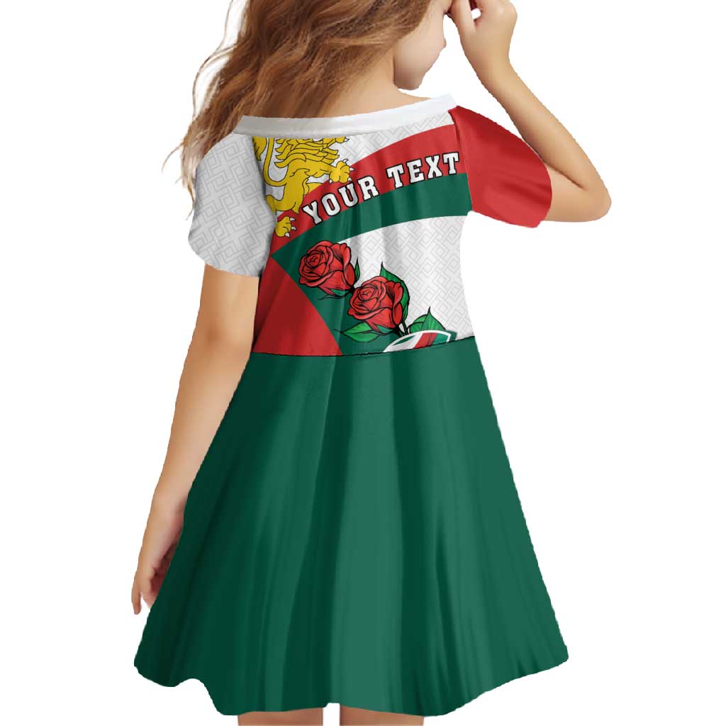 Personalized Bulgaria Unification Day Family Matching Summer Maxi Dress and Hawaiian Shirt Lion Rampant Red Rose