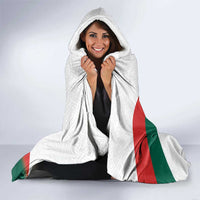 Personalized Bulgaria Unification Day Hooded Blanket Lion Rampant Red Rose