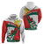 Personalized Bulgaria Unification Day Hoodie Lion Rampant Red Rose
