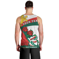Personalized Bulgaria Unification Day Men Tank Top Lion Rampant Red Rose