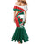 Personalized Bulgaria Unification Day Mermaid Dress Lion Rampant Red Rose