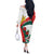 Personalized Bulgaria Unification Day Off The Shoulder Long Sleeve Dress Lion Rampant Red Rose