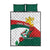 Personalized Bulgaria Unification Day Quilt Bed Set Lion Rampant Red Rose