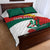 Personalized Bulgaria Unification Day Quilt Bed Set Lion Rampant Red Rose