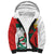 Personalized Bulgaria Unification Day Sherpa Hoodie Lion Rampant Red Rose