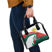 Personalized Bulgaria Unification Day Shoulder Handbag Lion Rampant Red Rose