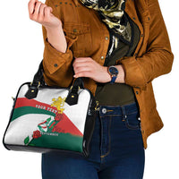 Personalized Bulgaria Unification Day Shoulder Handbag Lion Rampant Red Rose