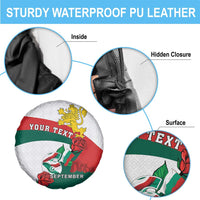 Personalized Bulgaria Unification Day Spare Tire Cover Lion Rampant Red Rose