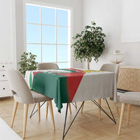 Personalized Bulgaria Unification Day Tablecloth Lion Rampant Red Rose