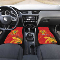 Personalized Montenegro Independence Day Car Mats Coat Of Arms With Mimoza