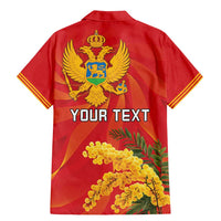 Personalized Montenegro Independence Day Family Matching Mermaid Dress and Hawaiian Shirt Coat Of Arms With Mimoza