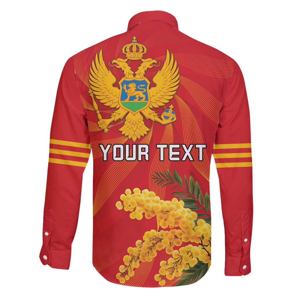 Personalized Montenegro Independence Day Family Matching Short Sleeve Bodycon Dress and Hawaiian Shirt Coat Of Arms With Mimoza
