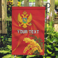 Personalized Montenegro Independence Day Garden Flag Coat Of Arms With Mimoza