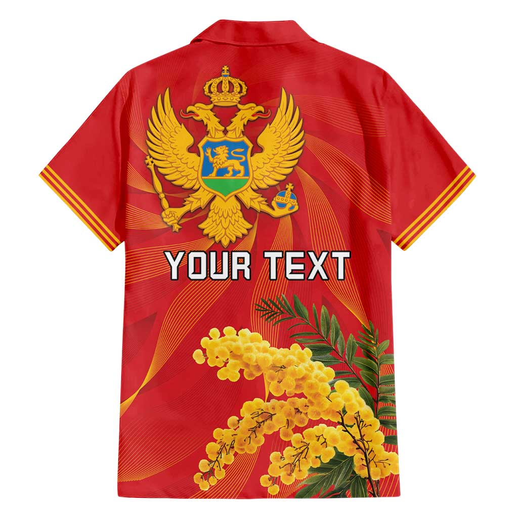 Personalized Montenegro Independence Day Hawaiian Shirt Coat Of Arms With Mimoza