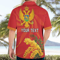 Personalized Montenegro Independence Day Hawaiian Shirt Coat Of Arms With Mimoza