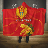Personalized Montenegro Independence Day Hooded Blanket Coat Of Arms With Mimoza