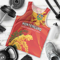 Personalized Montenegro Independence Day Men Tank Top Coat Of Arms With Mimoza