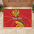 Personalized Montenegro Independence Day Rubber Doormat Coat Of Arms With Mimoza