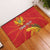 Personalized Montenegro Independence Day Rubber Doormat Coat Of Arms With Mimoza