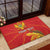 Personalized Montenegro Independence Day Rubber Doormat Coat Of Arms With Mimoza