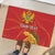 Personalized Montenegro Independence Day Rubber Doormat Coat Of Arms With Mimoza